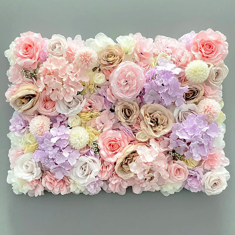 Aritificial Silk Rose Flower Wall Panels Wall Decoration Flowers