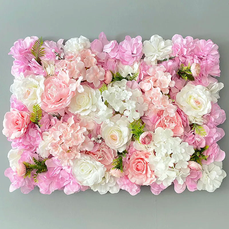 Aritificial Silk Rose Flower Wall Panels Wall Decoration Flowers