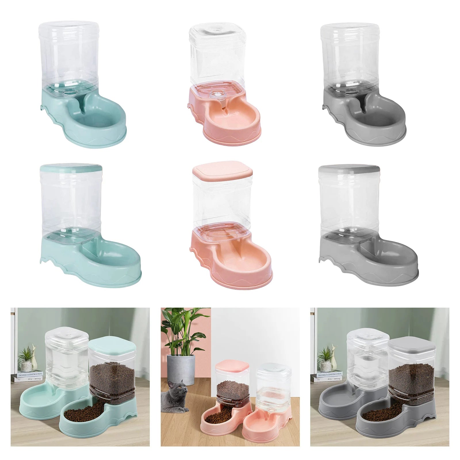 3.5L Automatic Pet Feeder Wate Food Dispenser