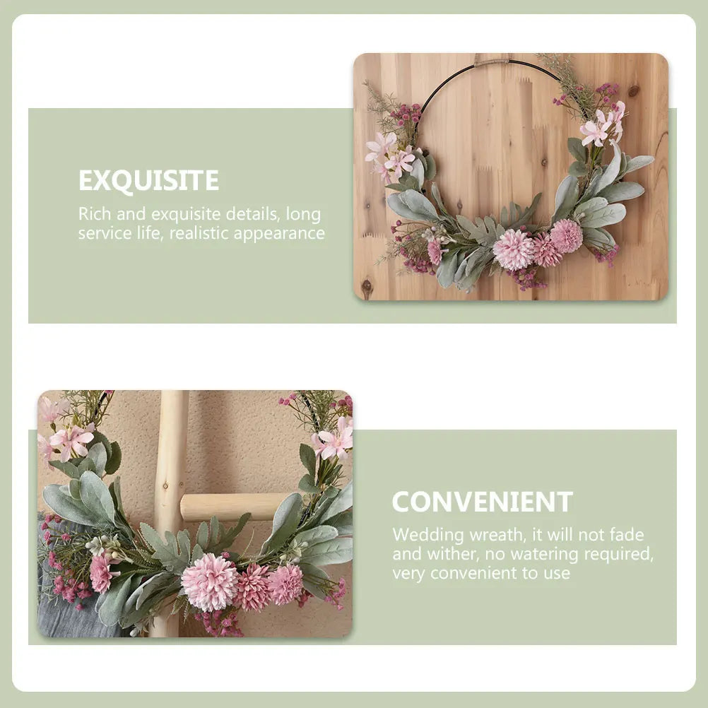 Artificial Garland Wedding Wreath Pendant Door Decor