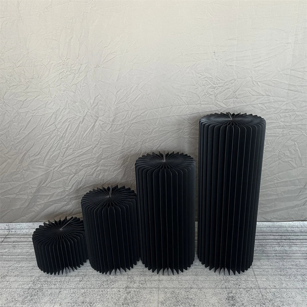 Cylindrical Paper Folding Wedding Flower Road Ornament