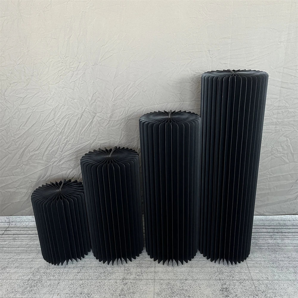 Cylindrical Paper Folding Wedding Flower Road Ornament