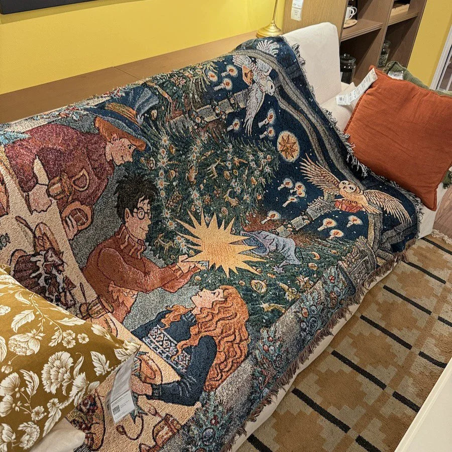 New Years Gifts Blanket Nutcracker Christmas Tree