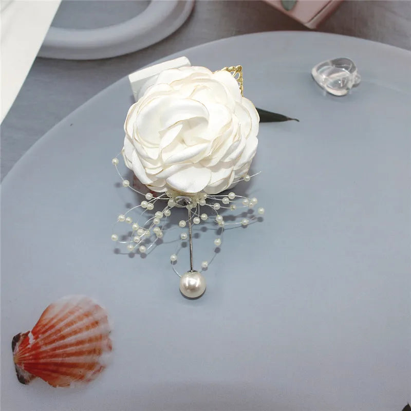 Girls Bridesmaid Wrist Flower Wedding Prom Party