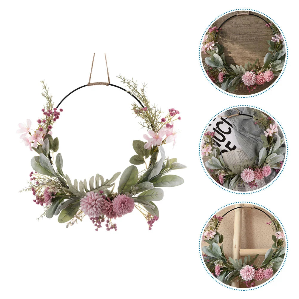 Artificial Garland Wedding Wreath Pendant Door Decor