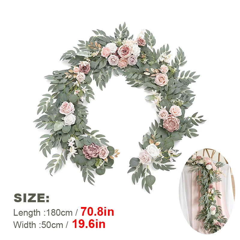 1.8m Artificial Eucalyptus Garland Wedding Runner