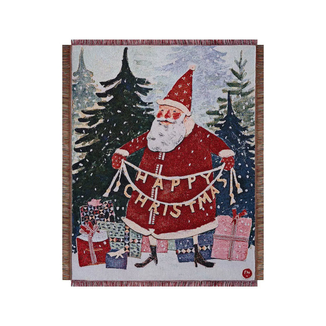 New Years Gifts Blanket Nutcracker Christmas Tree