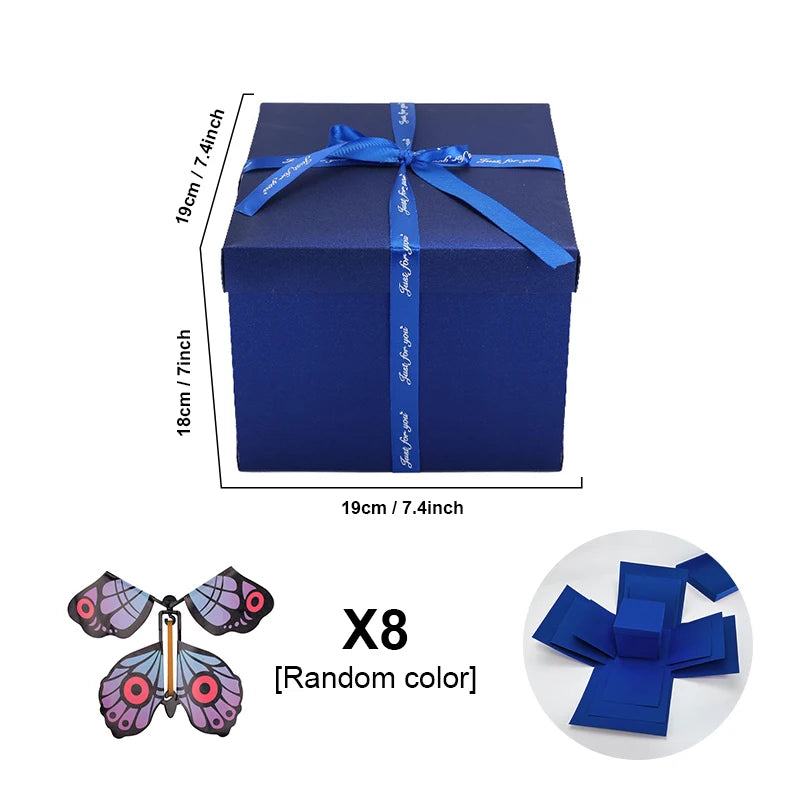 Creative Holiday Gift Box with Flying Butterfly