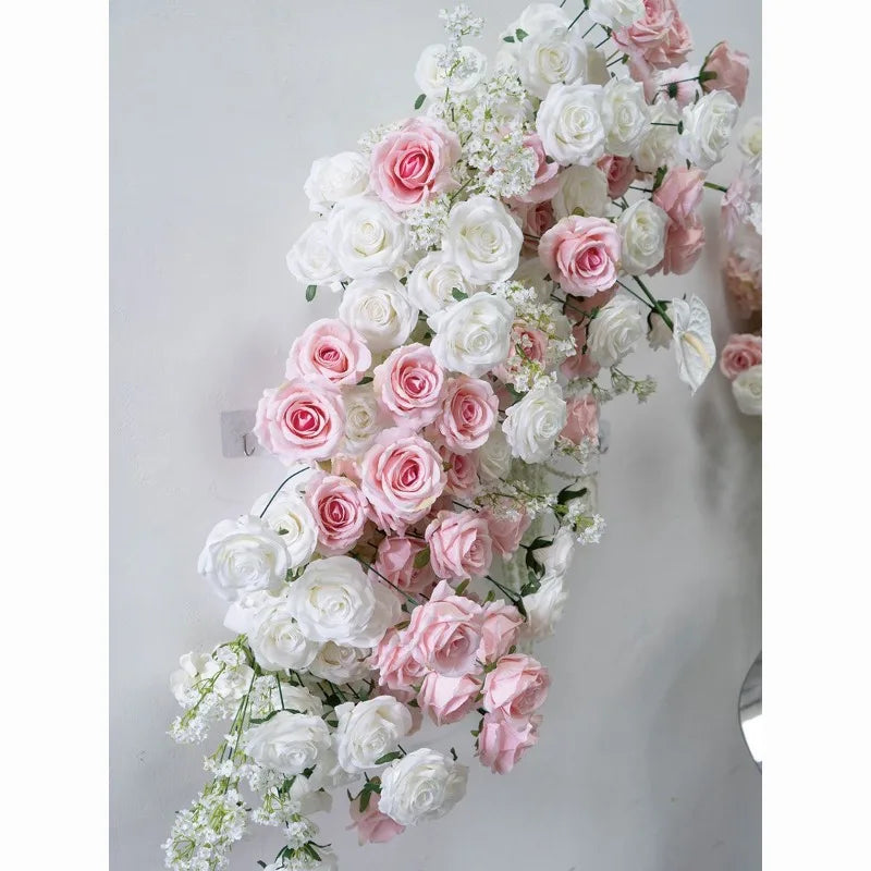 Pink Wedding Decoration Flower Arrangementwall