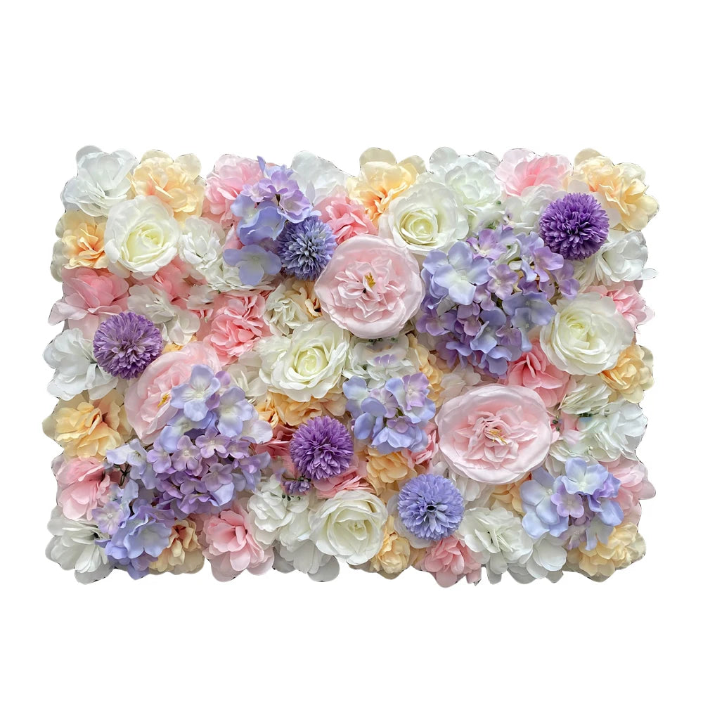Aritificial Silk Rose Flower Wall Panels Wall Decoration Flowers