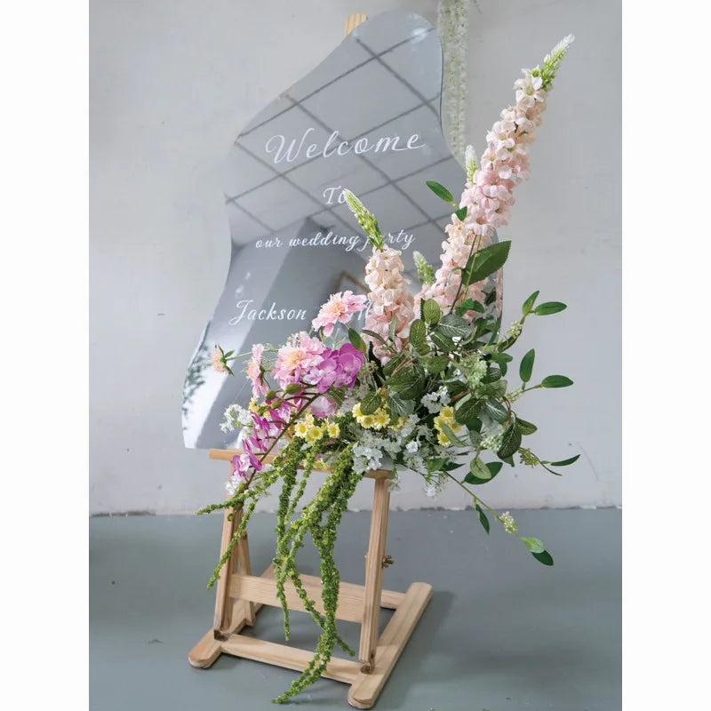 Pink Wedding Decoration Flower Arrangementwall