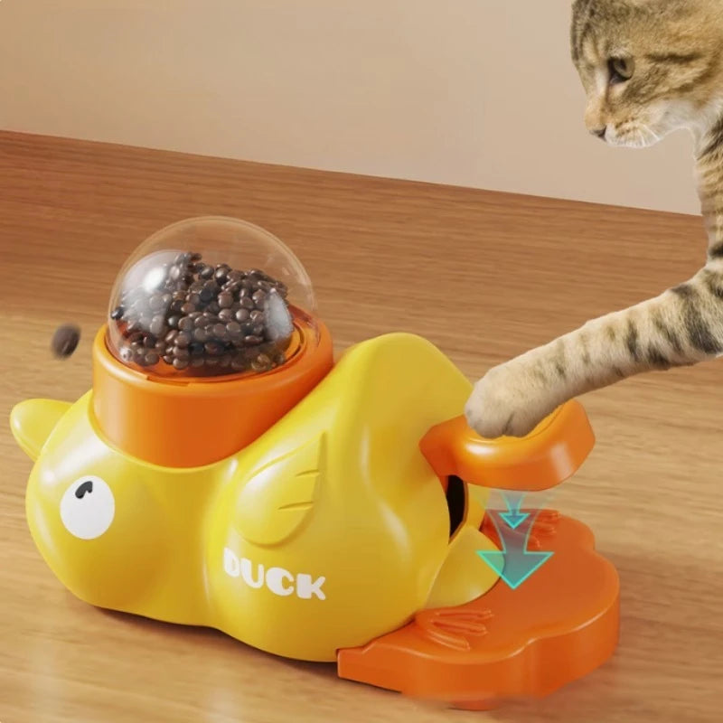 "Duck-shaped Pet Feeder - Eco-friendly Design