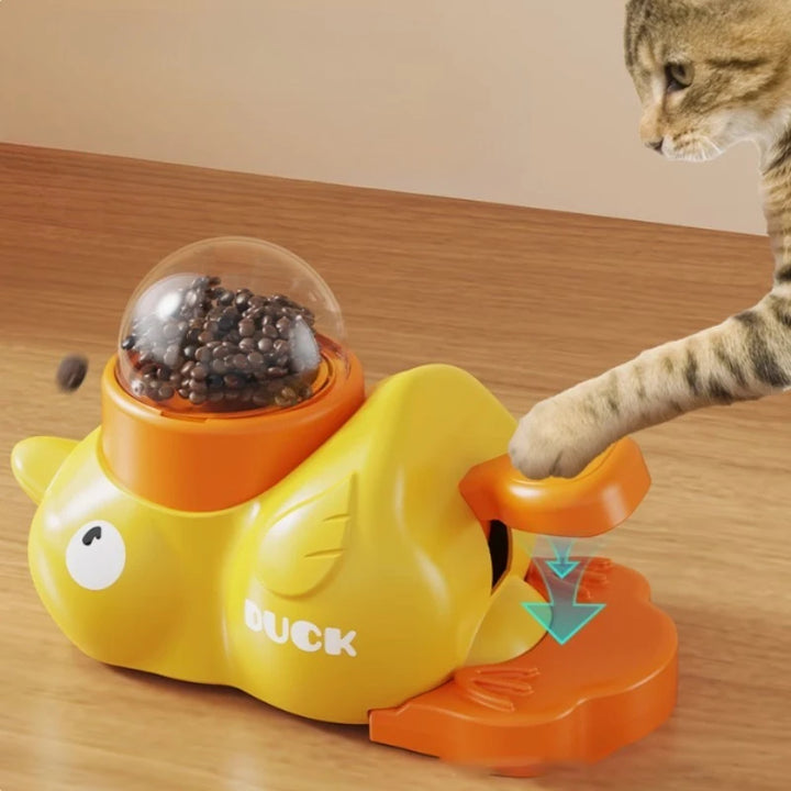 "Duck-shaped Pet Feeder - Eco-friendly Design