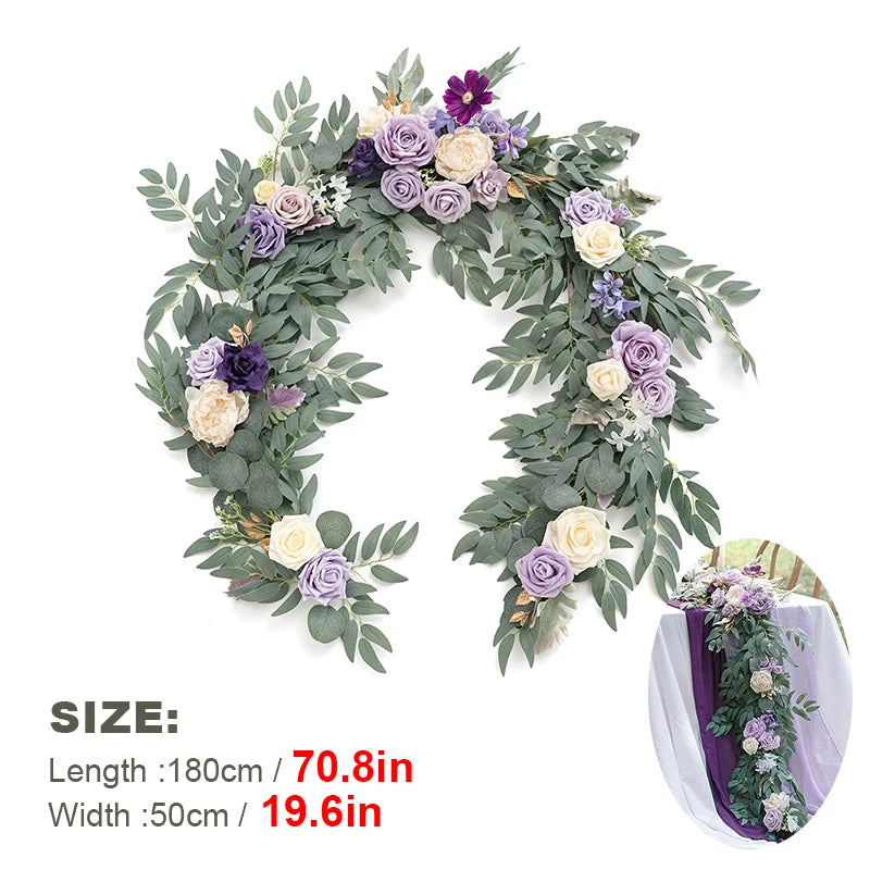1.8m Artificial Eucalyptus Garland Wedding Runner