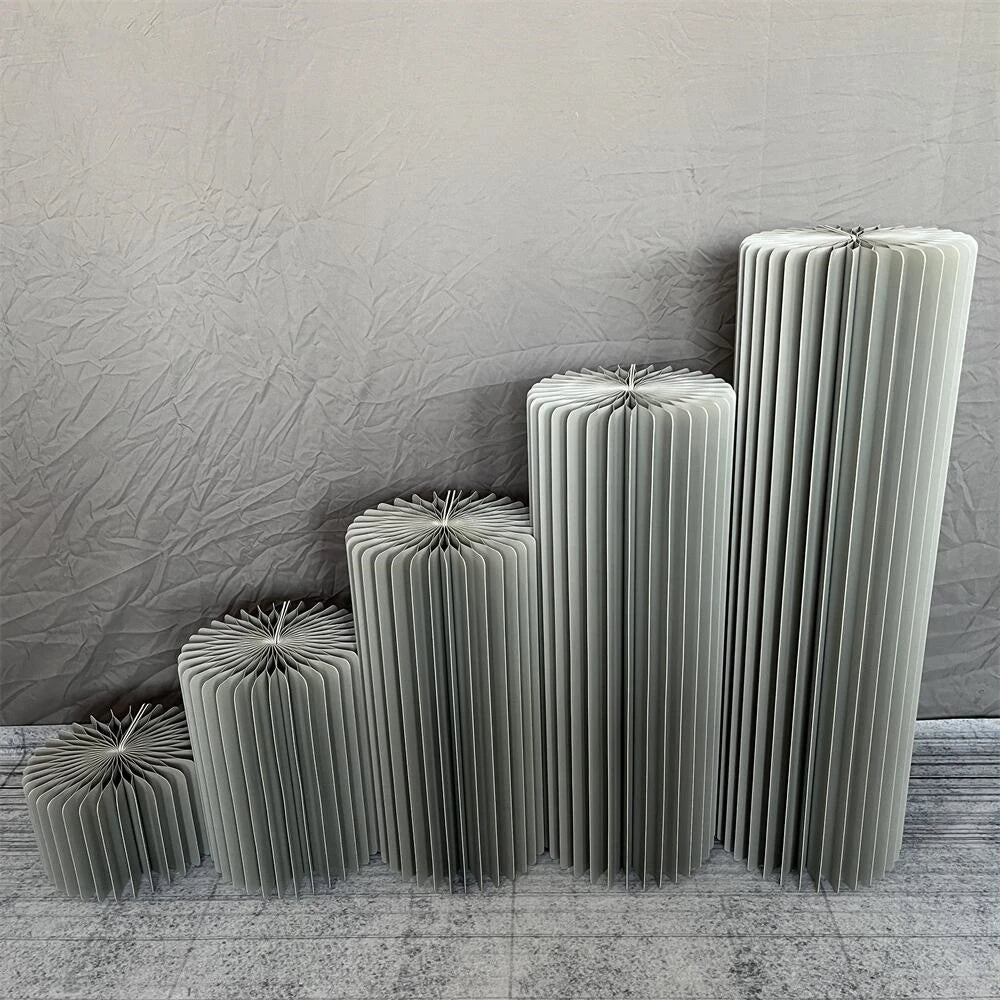 Cylindrical Paper Folding Wedding Flower Road Ornament