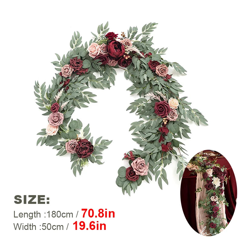 1.8m Artificial Eucalyptus Garland Wedding Runner