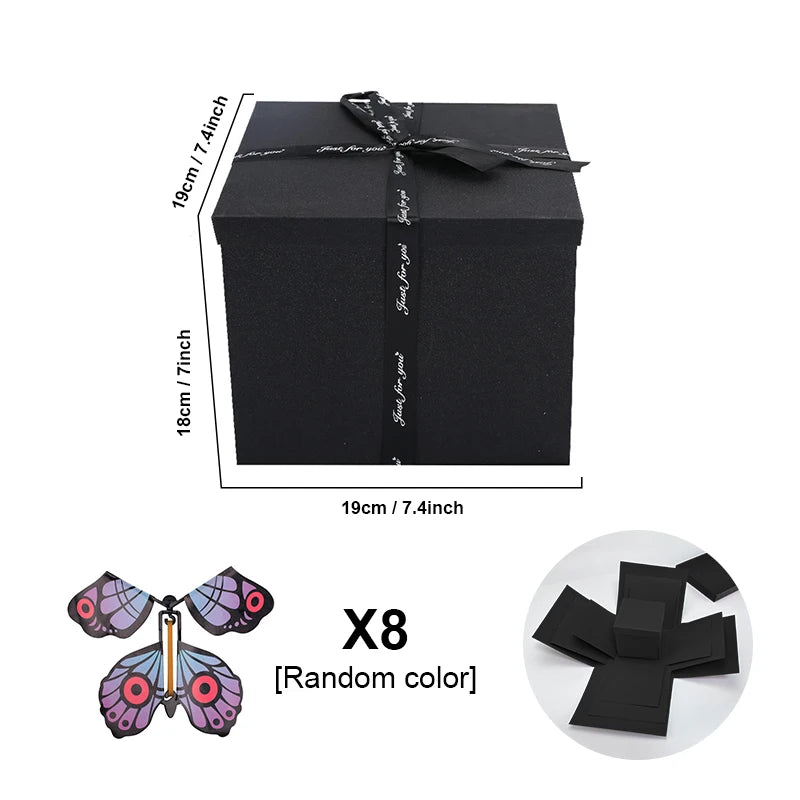 Creative Holiday Gift Box with Flying Butterfly