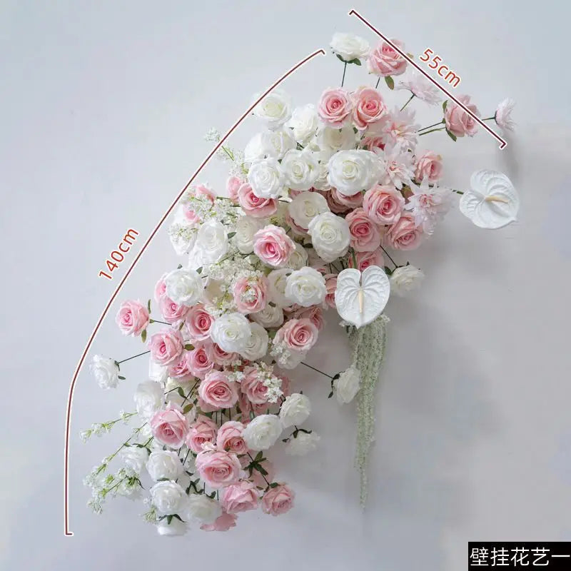 Pink Wedding Decoration Flower Arrangementwall