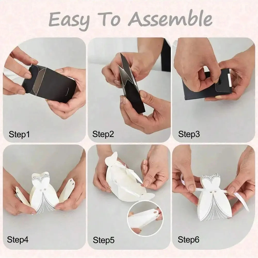 50pcs Wedding Favor Boxes Small Wedding Party Favor