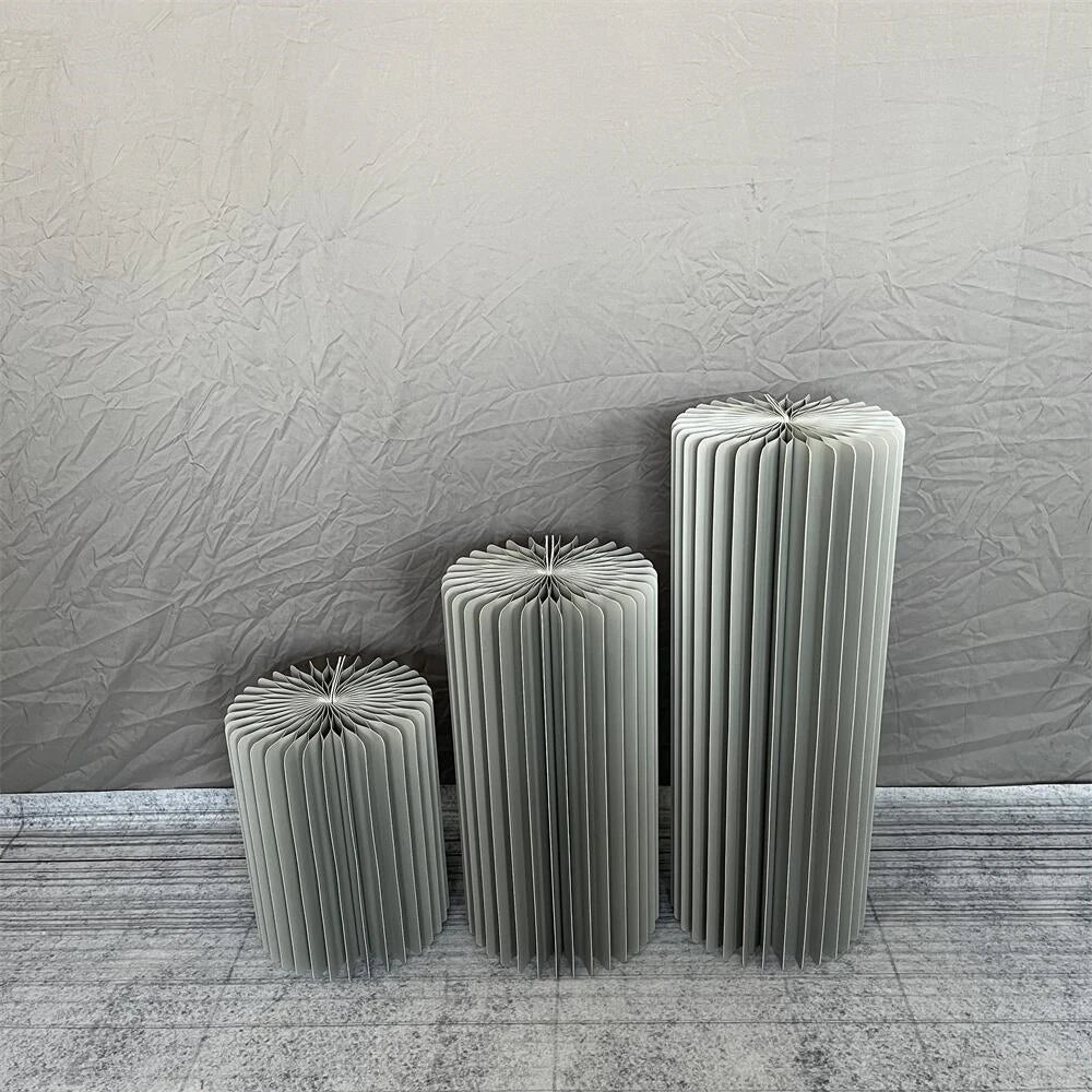 Cylindrical Paper Folding Wedding Flower Road Ornament