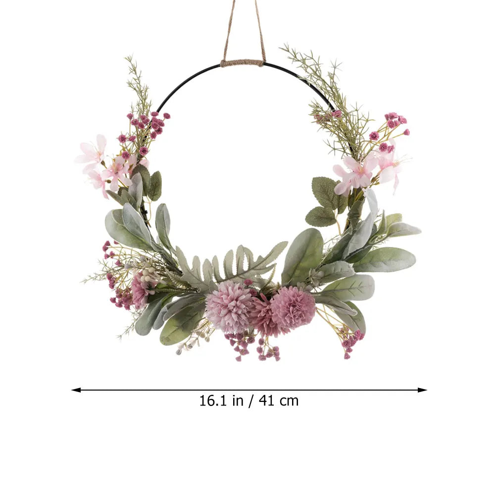 Artificial Garland Wedding Wreath Pendant Door Decor