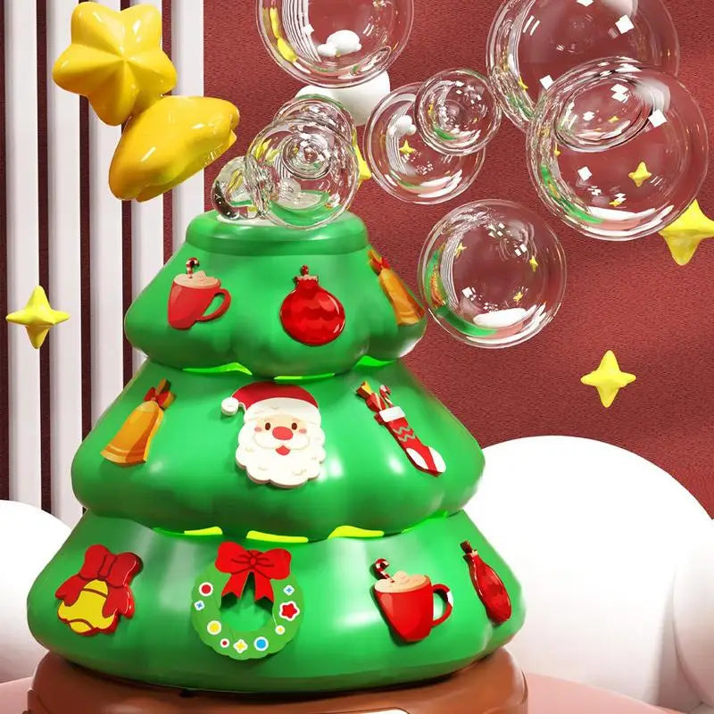 Christmas Tree Music Box Bubble Machine Gift