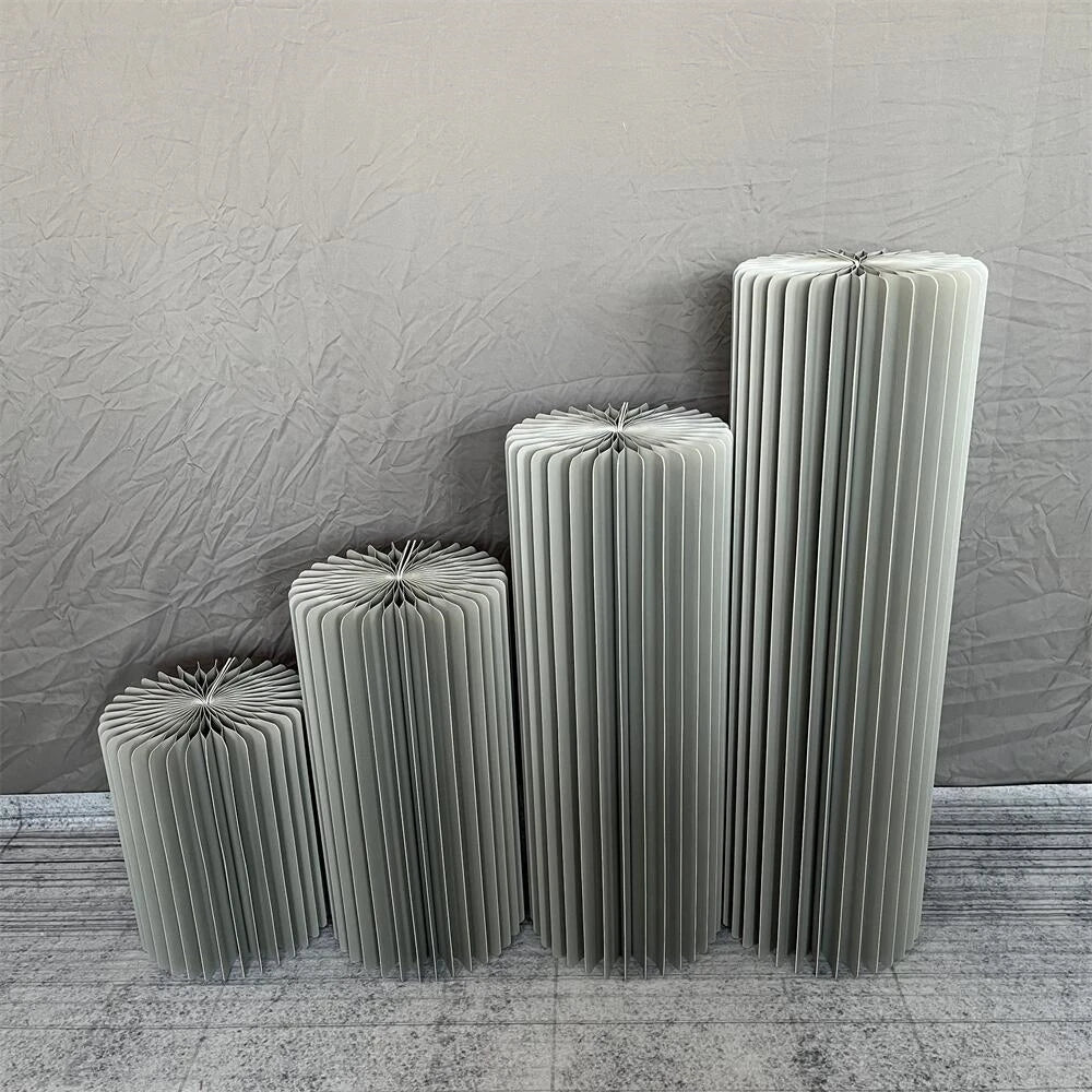 Cylindrical Paper Folding Wedding Flower Road Ornament