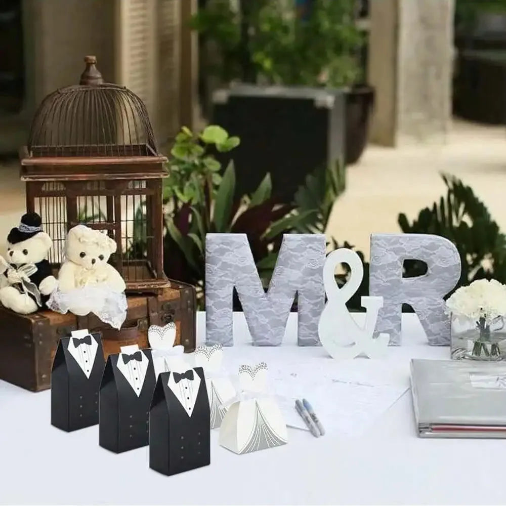 50pcs Wedding Favor Boxes Small Wedding Party Favor