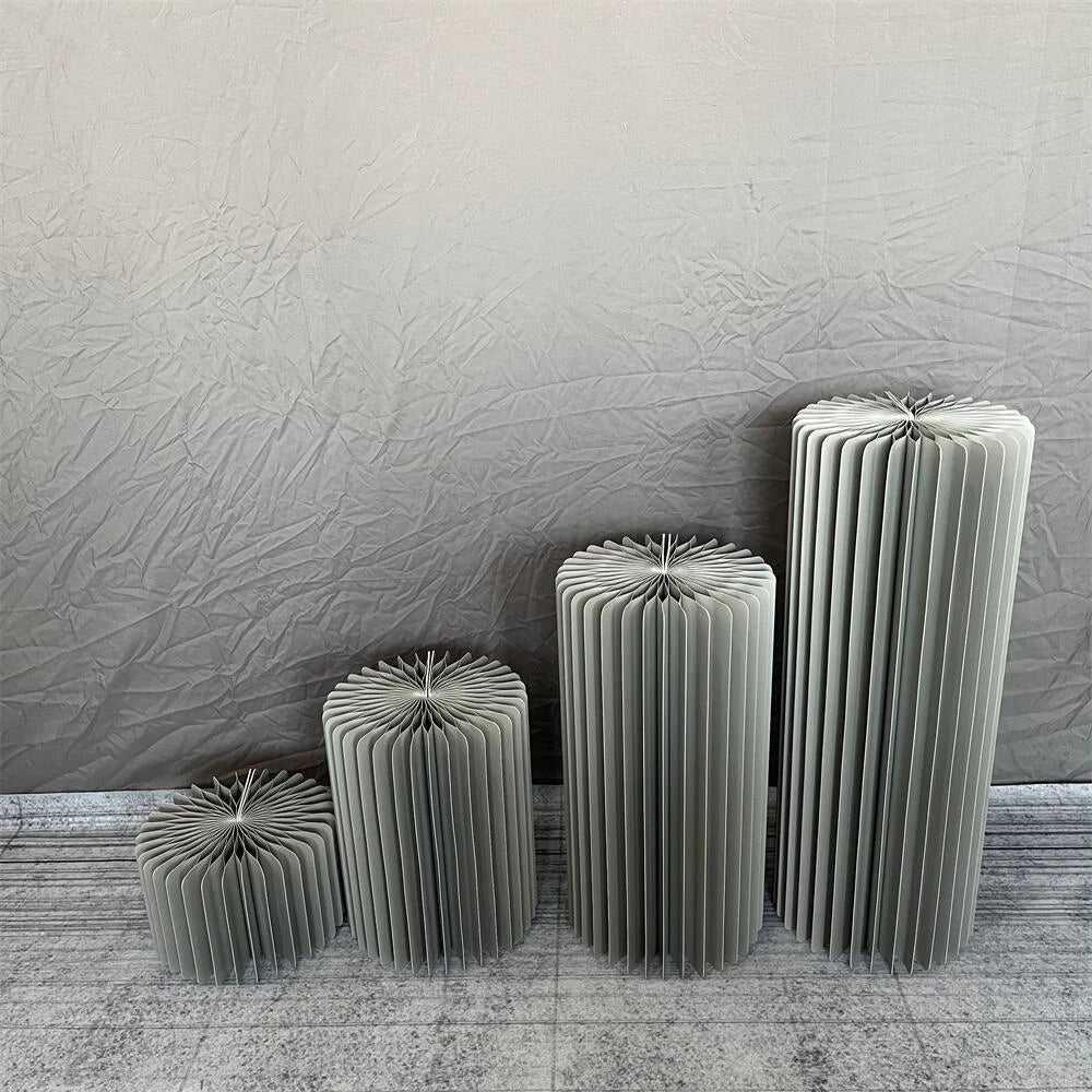 Cylindrical Paper Folding Wedding Flower Road Ornament