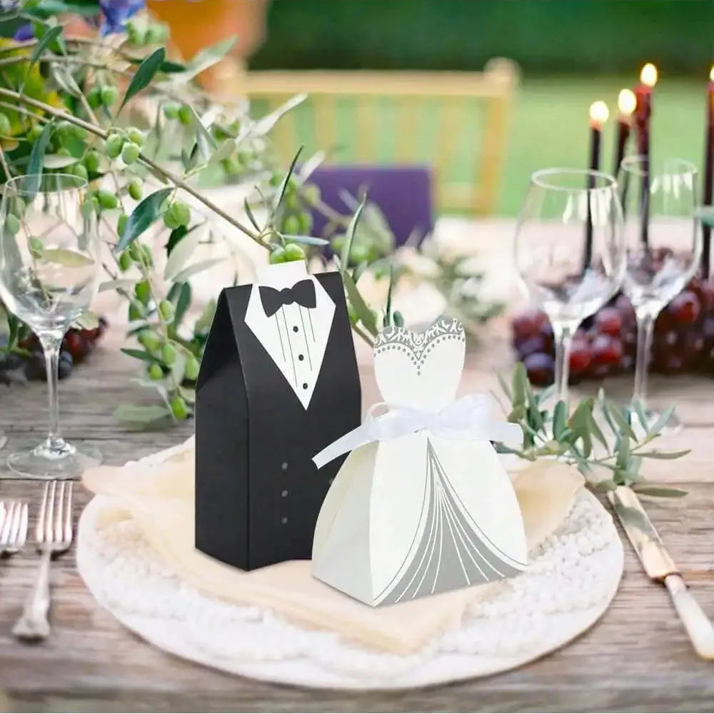 50pcs Wedding Favor Boxes Small Wedding Party Favor