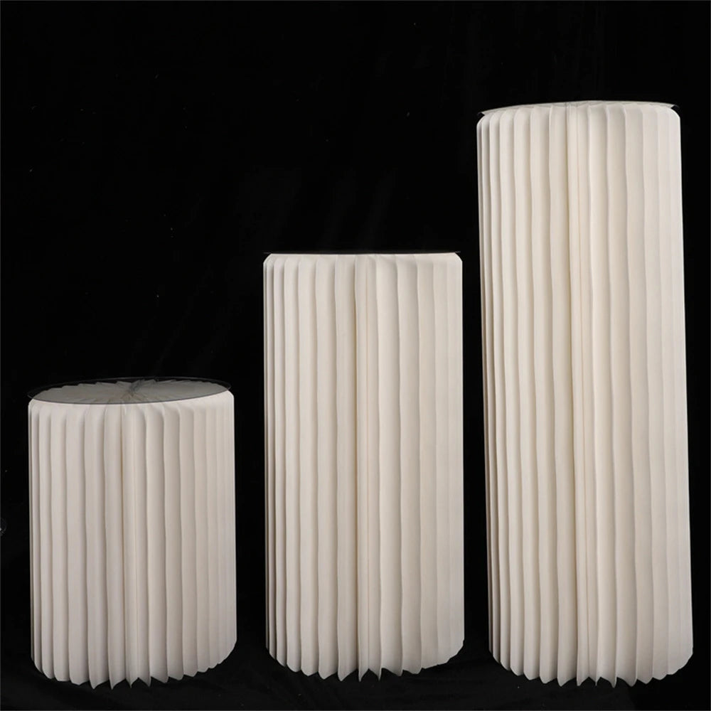 Cylindrical Paper Folding Wedding Flower Road Ornament