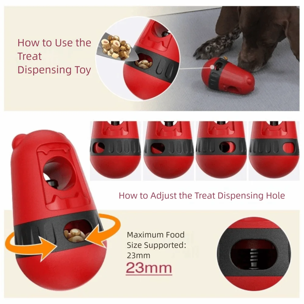 Bite Resistant Dog Treat Dispenser Toy Relieve Boredom