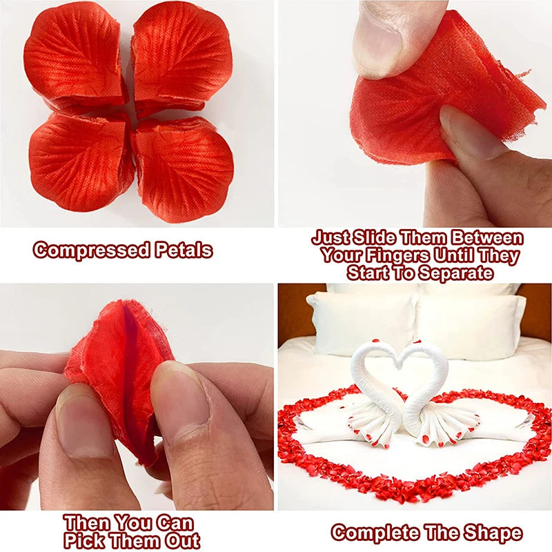 5000/10000/15000 Pcs Colorful Artificial Rose Petal Wedding Party