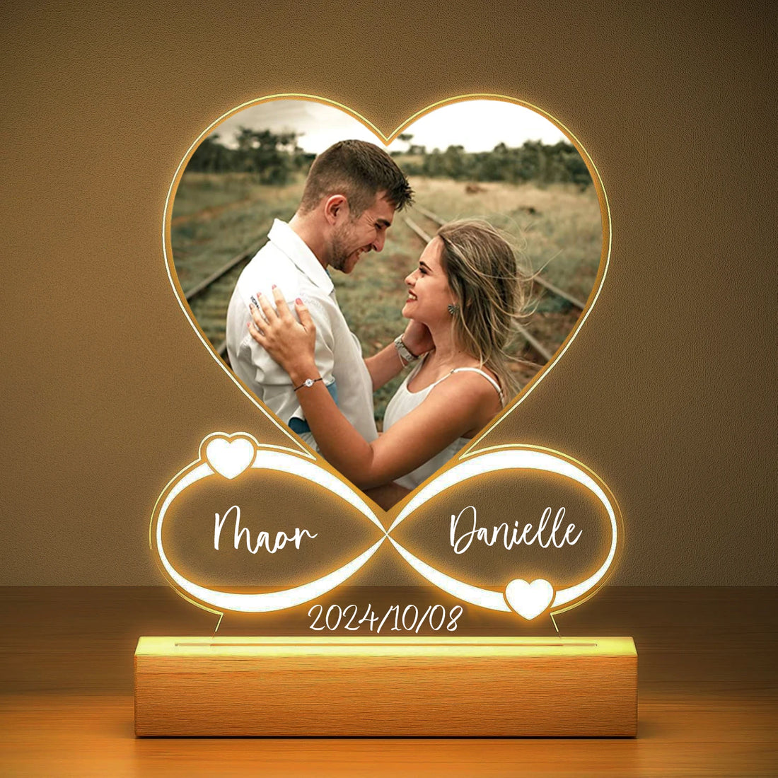 Anniversary Women Men Couples Gifts Custom Photo