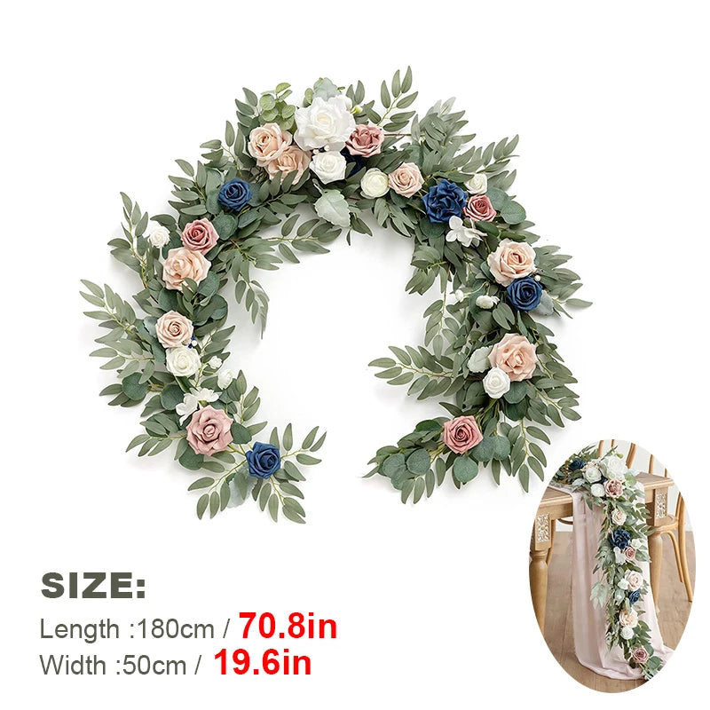1.8m Artificial Eucalyptus Garland Wedding Runner