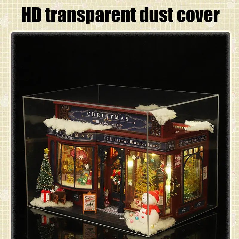 Christmas Dollhouse Kit with Furniture & Tree