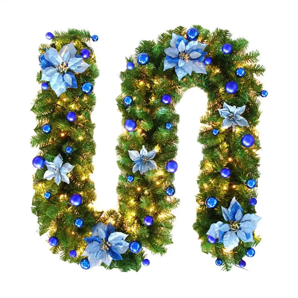 Artificial Christmas Garland with LED Lights