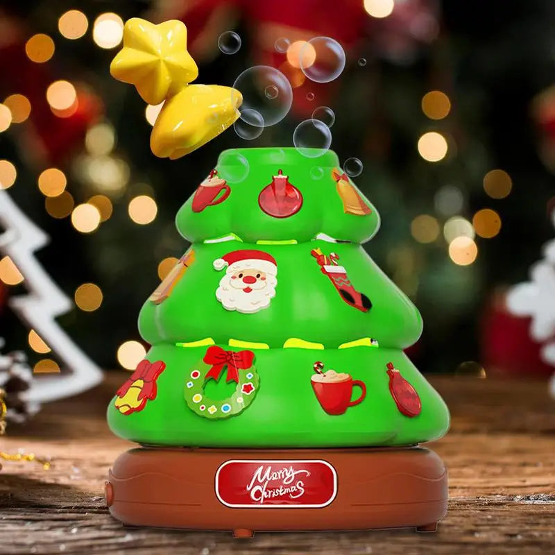 Christmas Tree Music Box Bubble Machine Gift