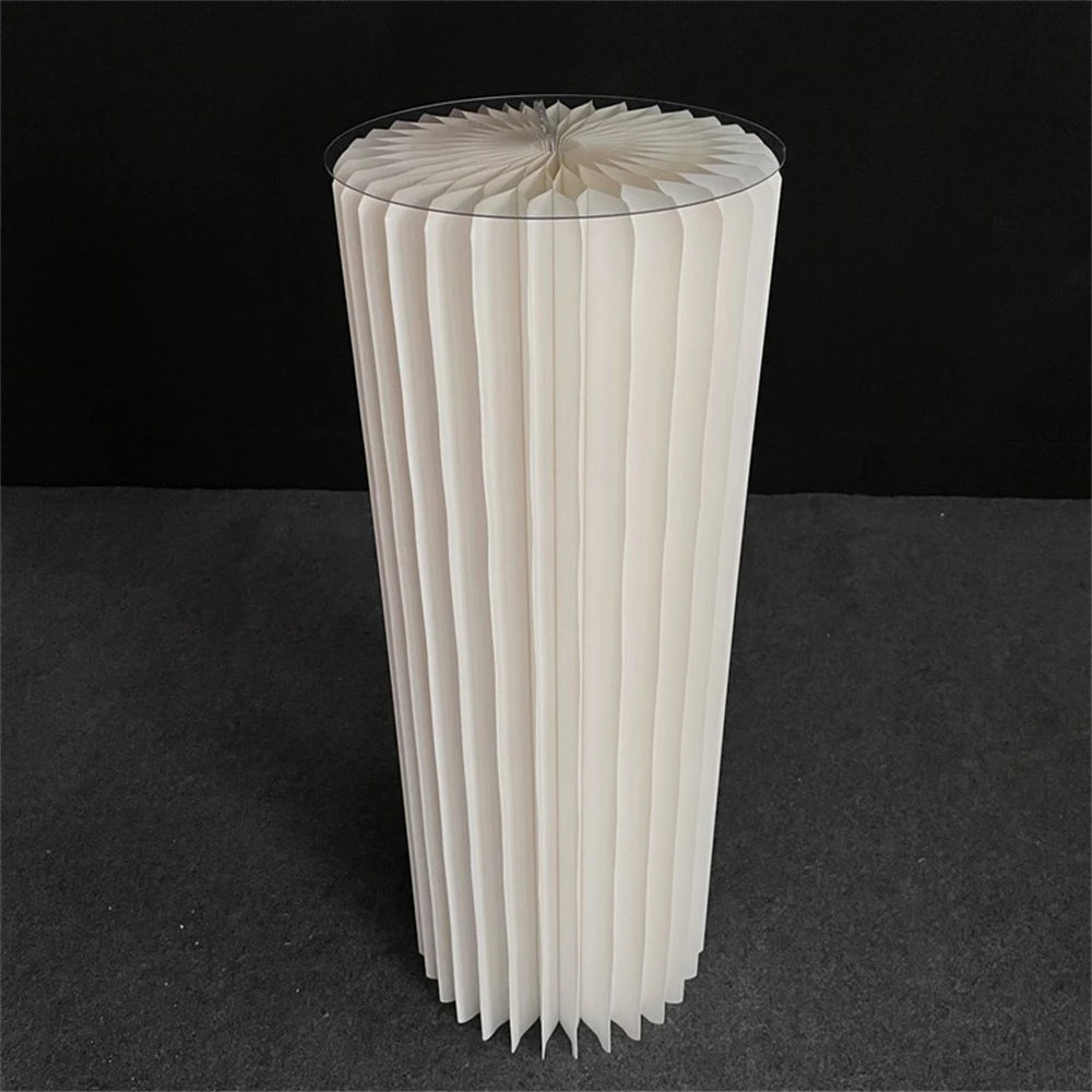 Cylindrical Paper Folding Wedding Flower Road Ornament