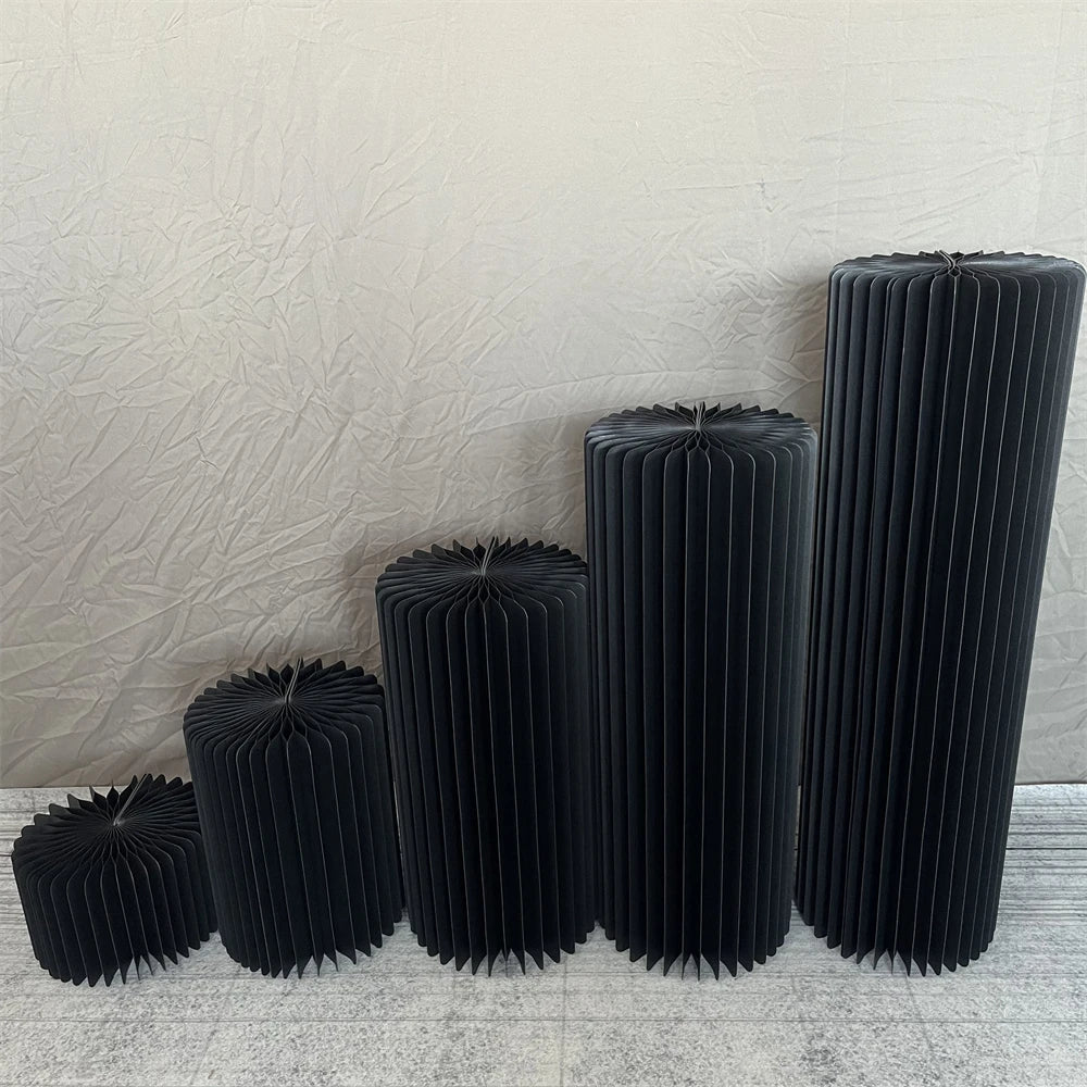 Cylindrical Paper Folding Wedding Flower Road Ornament