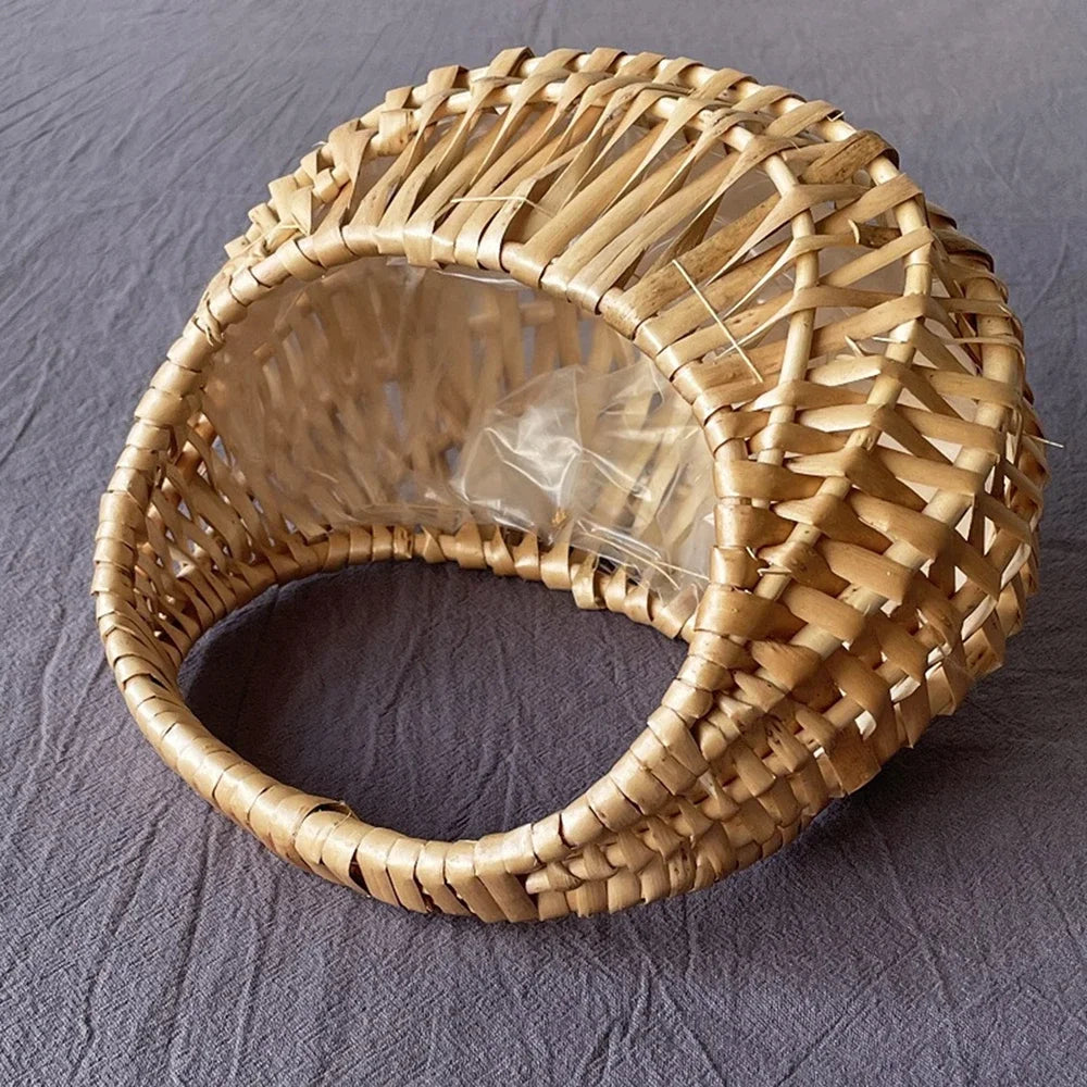 Wicker Rattan Basket Woven Flower Basket For Wedding