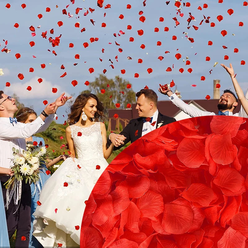 5000/10000/15000 Pcs Colorful Artificial Rose Petal Wedding Party
