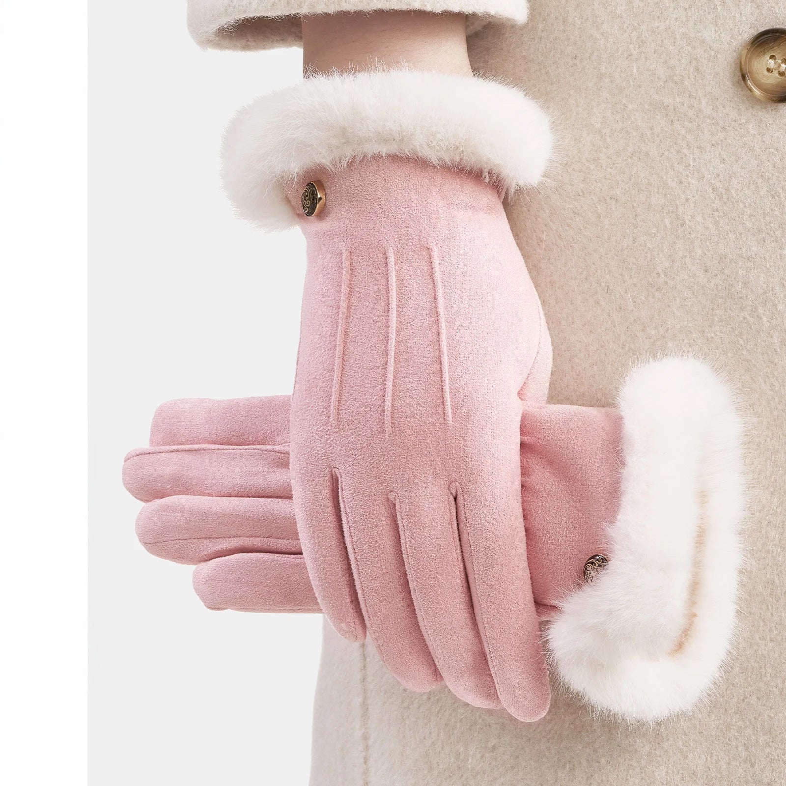 Premium Furry Gloves: A Couples' Winter Gift