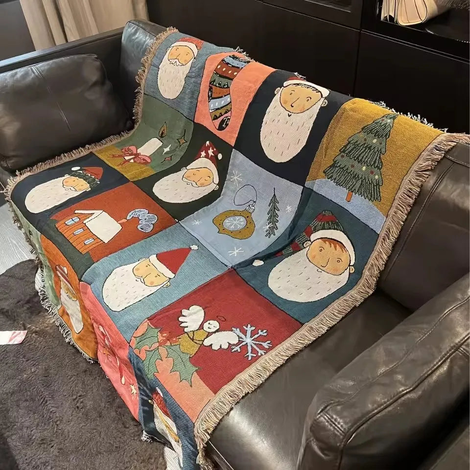 New Years Gifts Blanket Nutcracker Christmas Tree