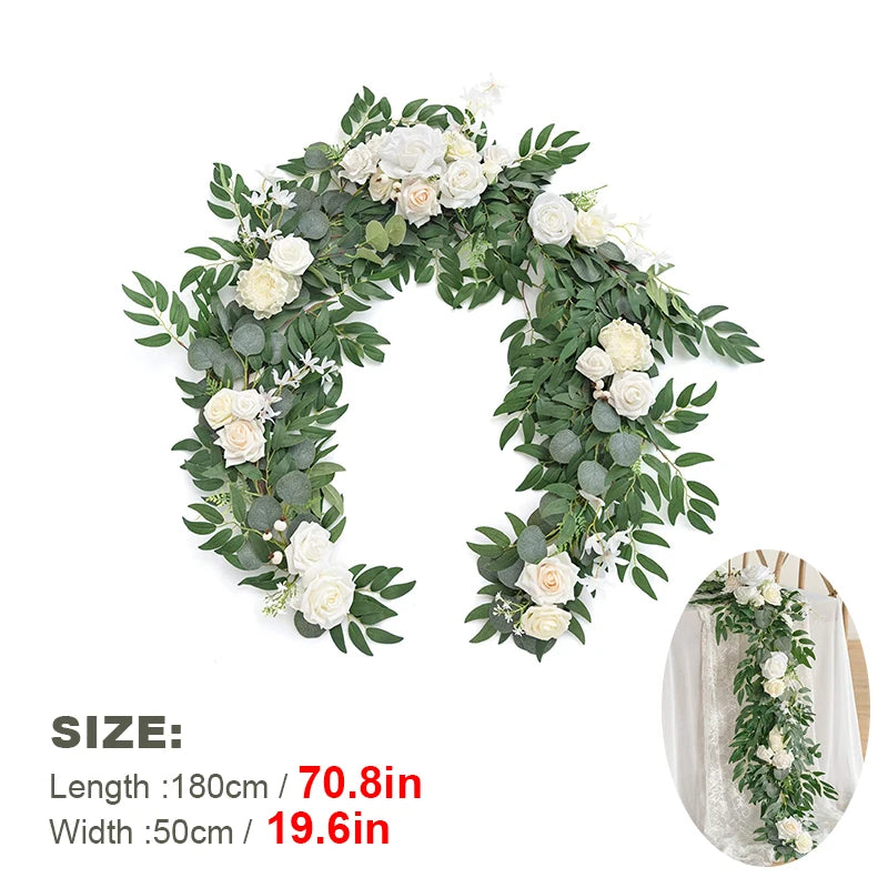 1.8m Artificial Eucalyptus Garland Wedding Runner