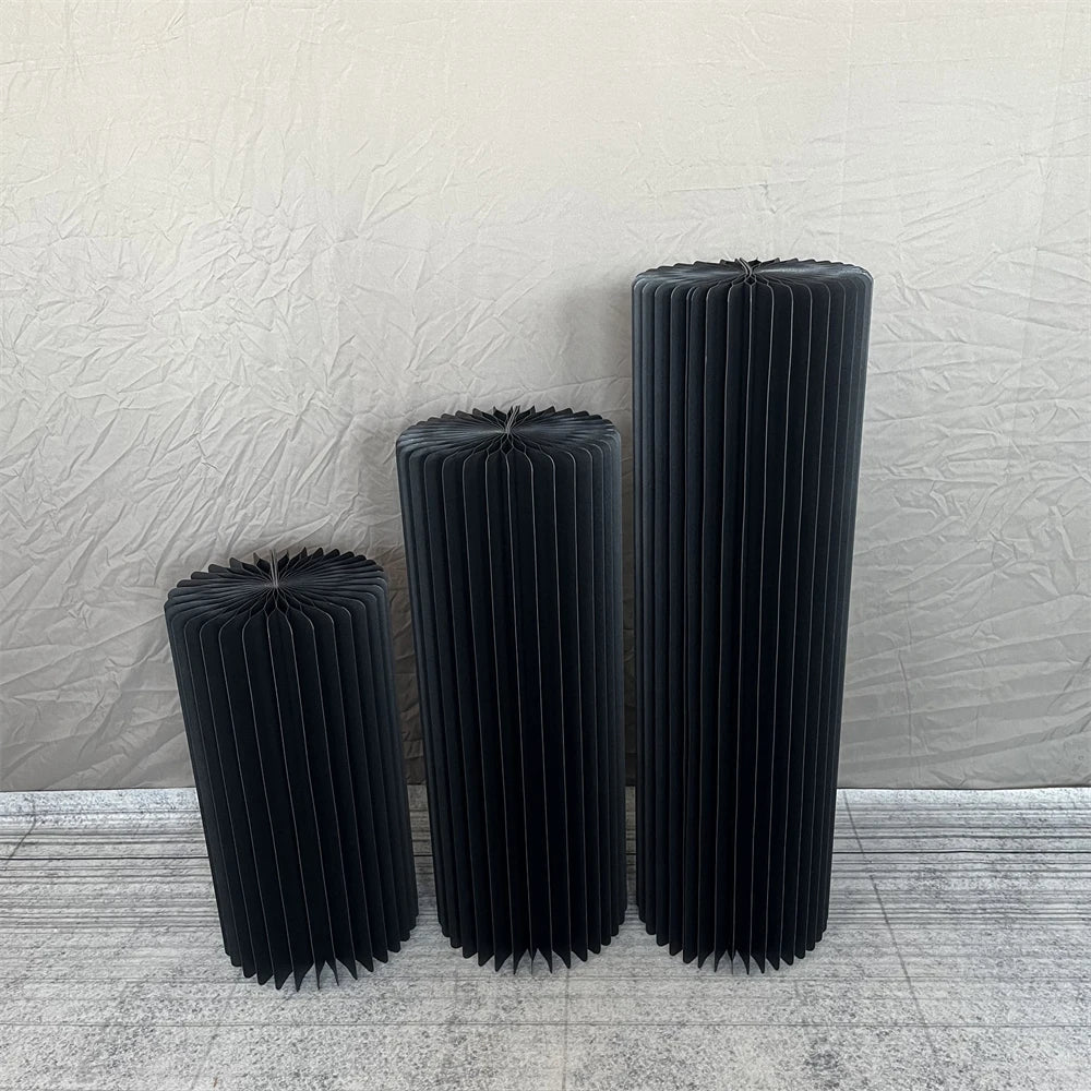 Cylindrical Paper Folding Wedding Flower Road Ornament