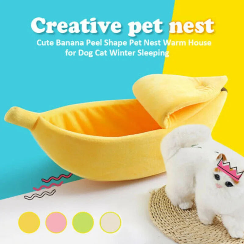 Banana Cat Bed: A Funny, Cozy Pet House
