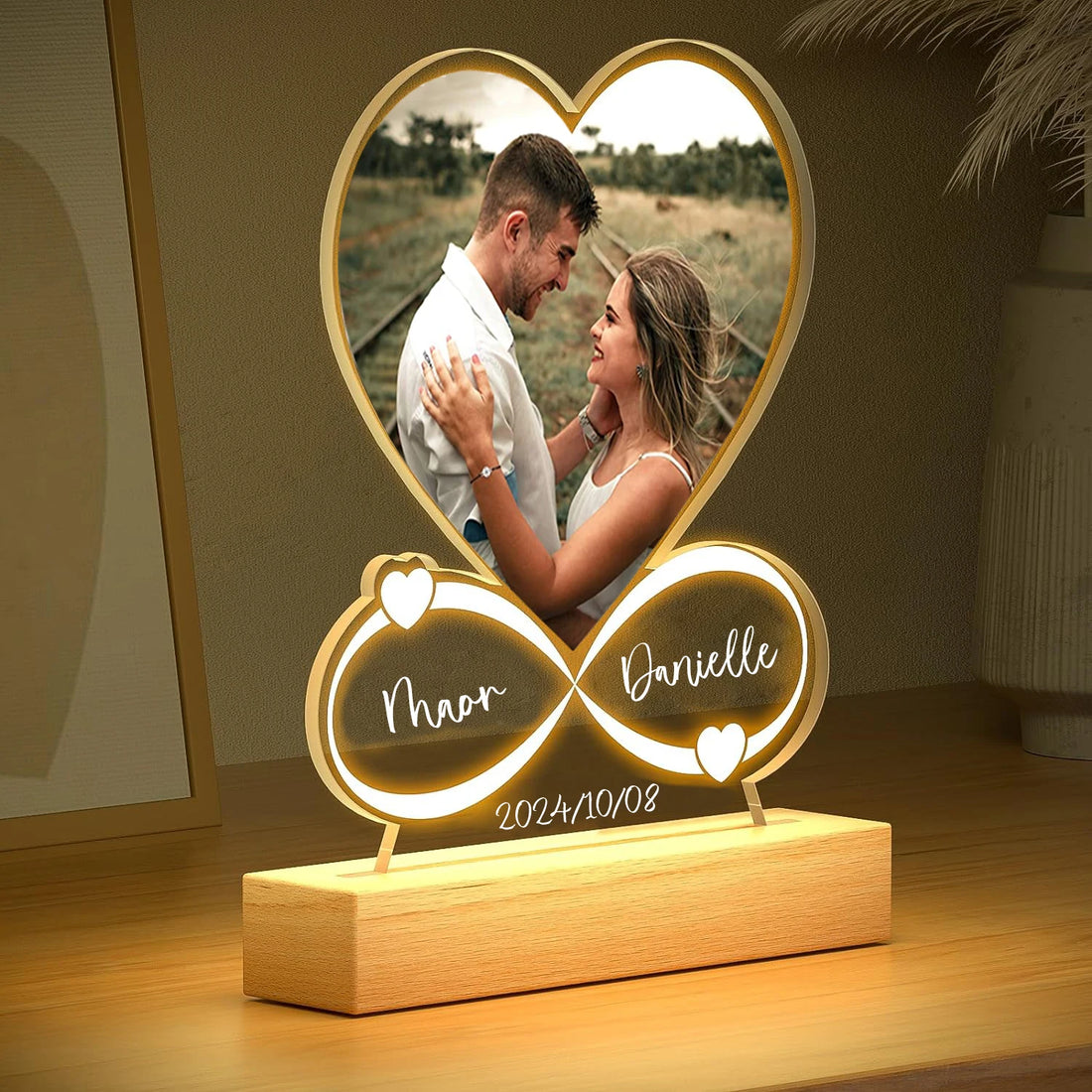 Anniversary Women Men Couples Gifts Custom Photo