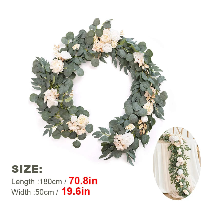 1.8m Artificial Eucalyptus Garland Wedding Runner