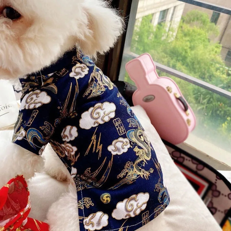 Chinese Style Dog Clothes: New year Gift